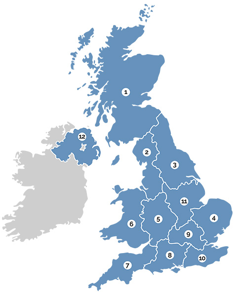 BSAVA Region Map